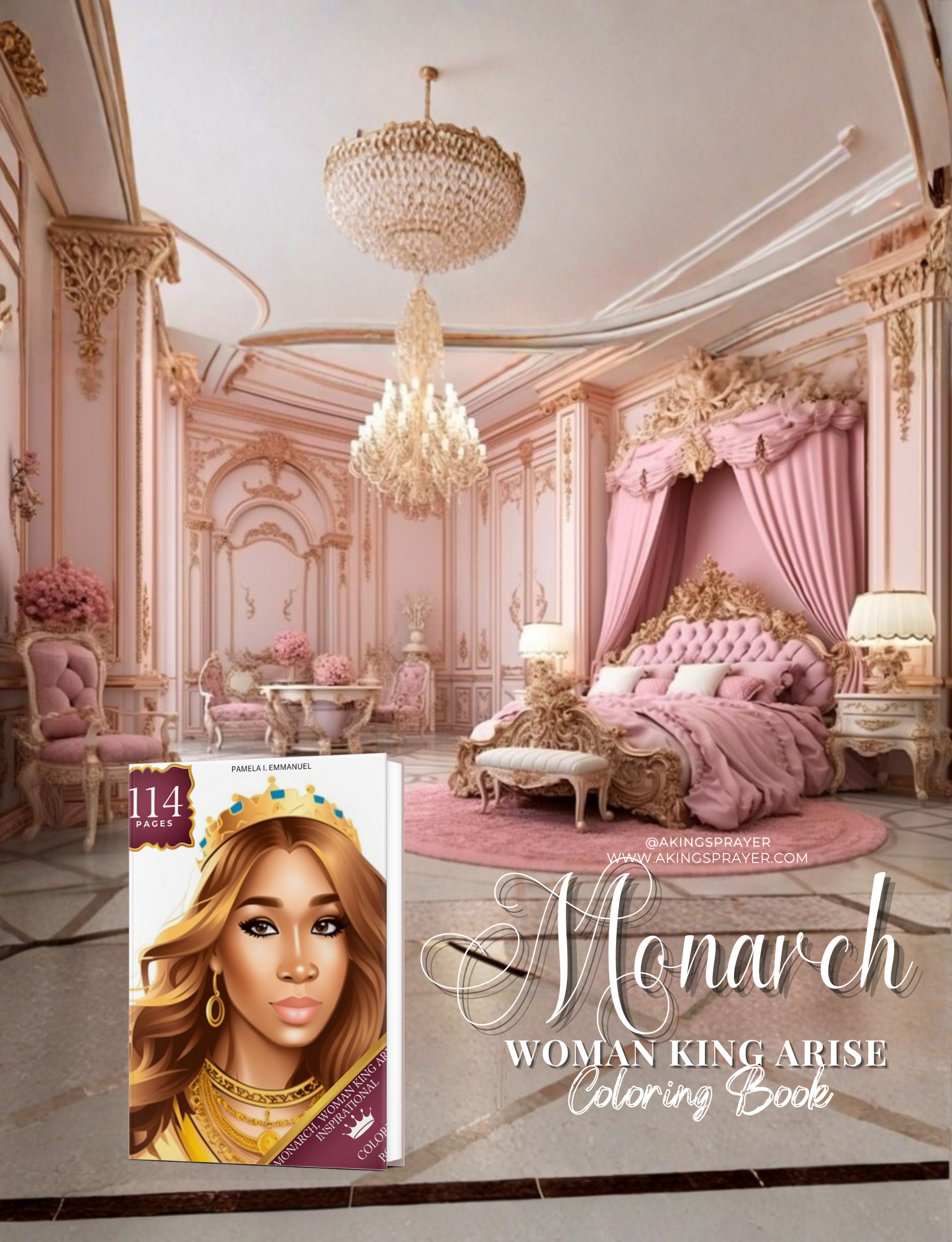 Monarch Woman King Arise coloring book